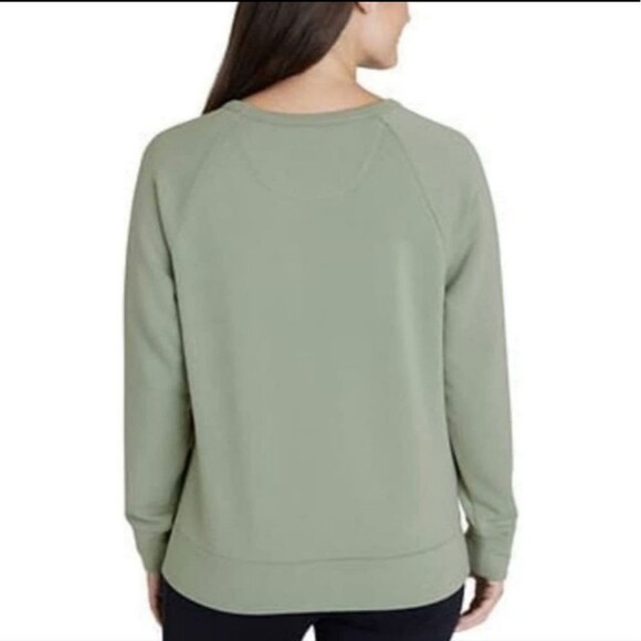 - Eddie Bauer Women's 2 Pack Sweatshirt and Hoodie Black/Basil SZ S NEW WI… - Picture 3 of 11